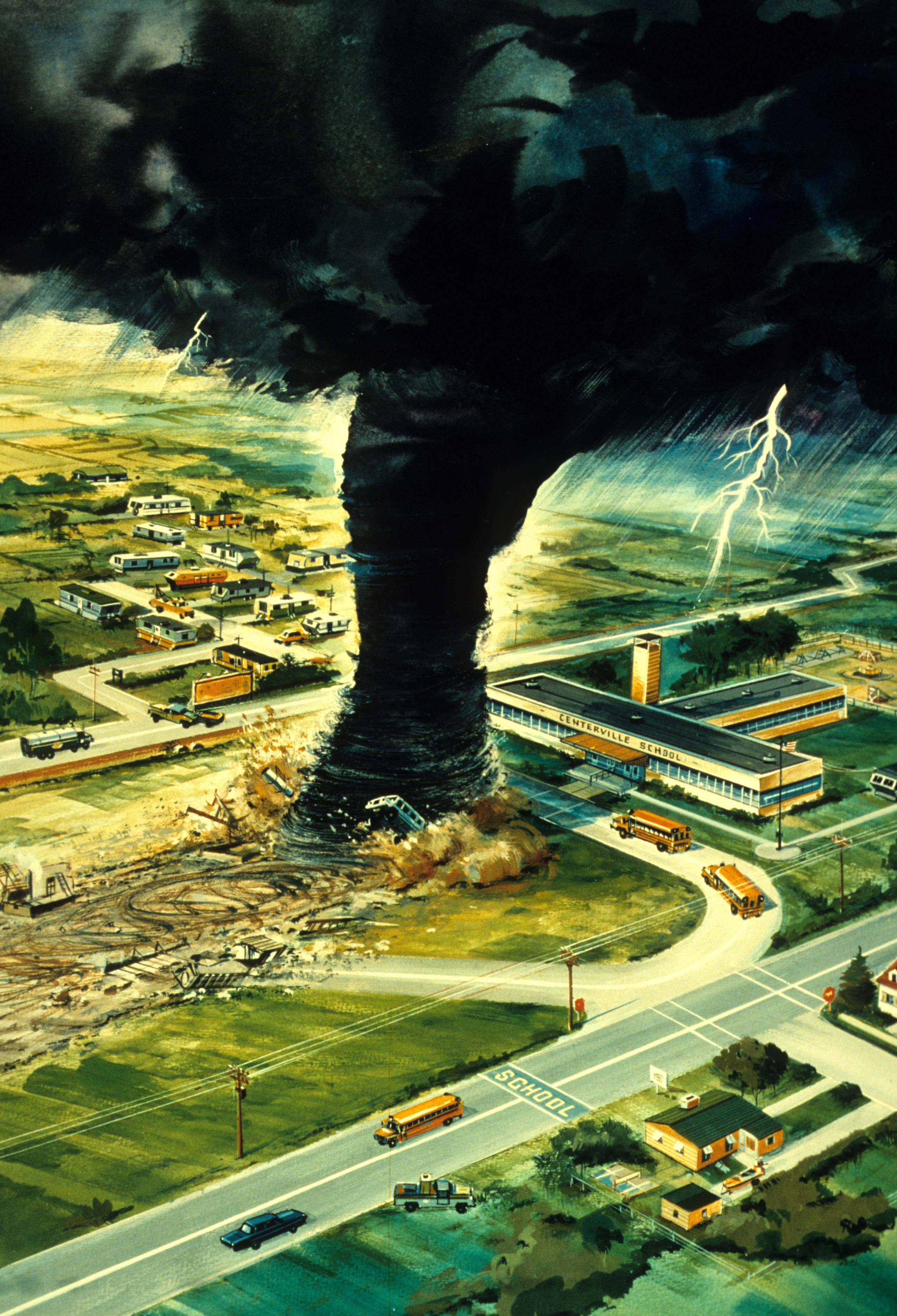 A picture of a tornado